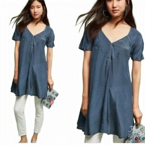 Anthropologie Blue Oversized Tunic